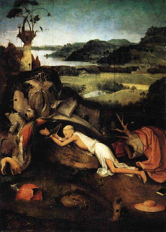Hieronymus Bosch Jerome at Prayer Spain oil painting art